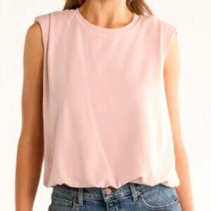 DR2 Daniel Rainn Rose Pink Sleeveless Blouse Top Size L NWOT